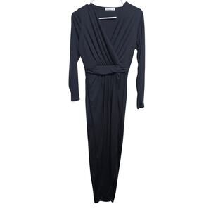 Elegant Black Long Sleeve Dress